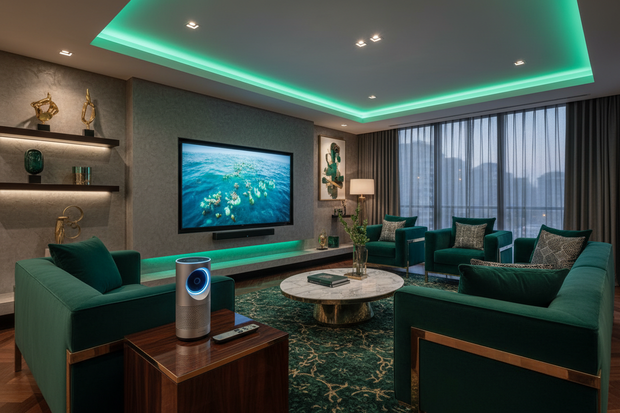 Smart Home Living Room Hotspot Scene